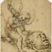 Two Sketches: Kneeling Putto Holding a Head